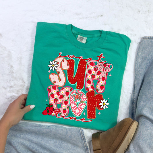 Sweet Summertime Strawberries Tee