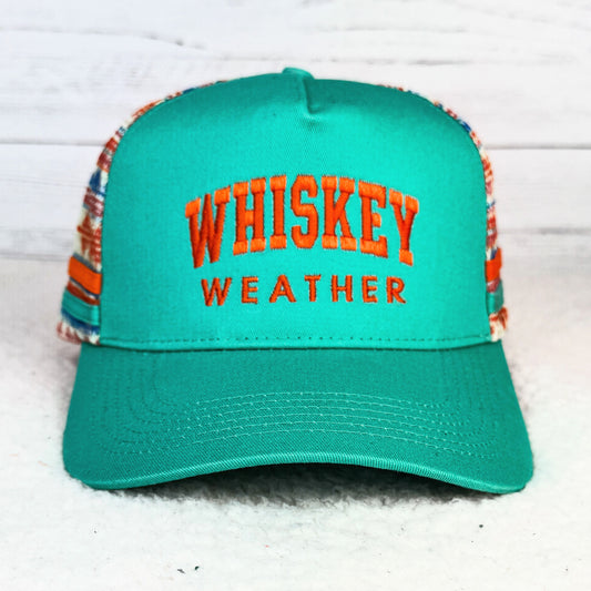 Whiskey Weather Embroidered Aztec Hat