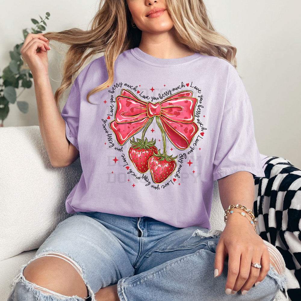 Love You Berry Much Comfort Colors Tee