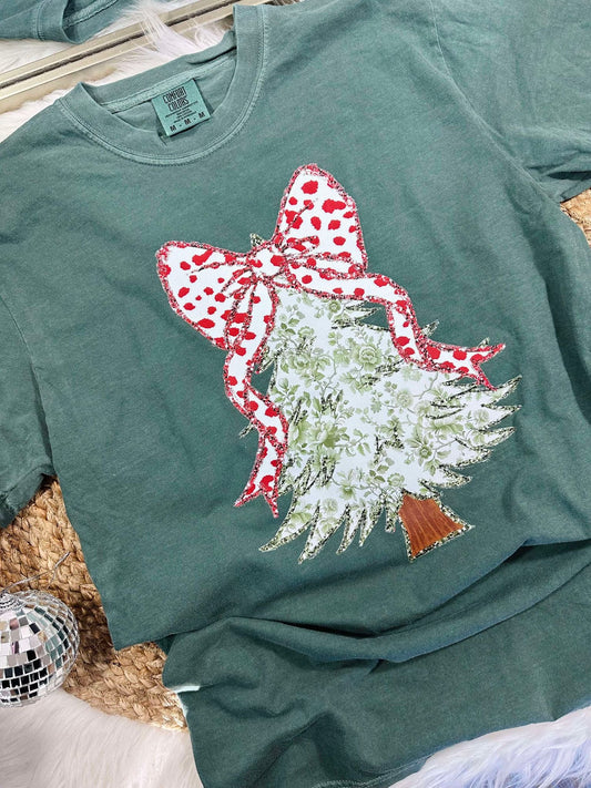 Chino Glitter Tree Tee