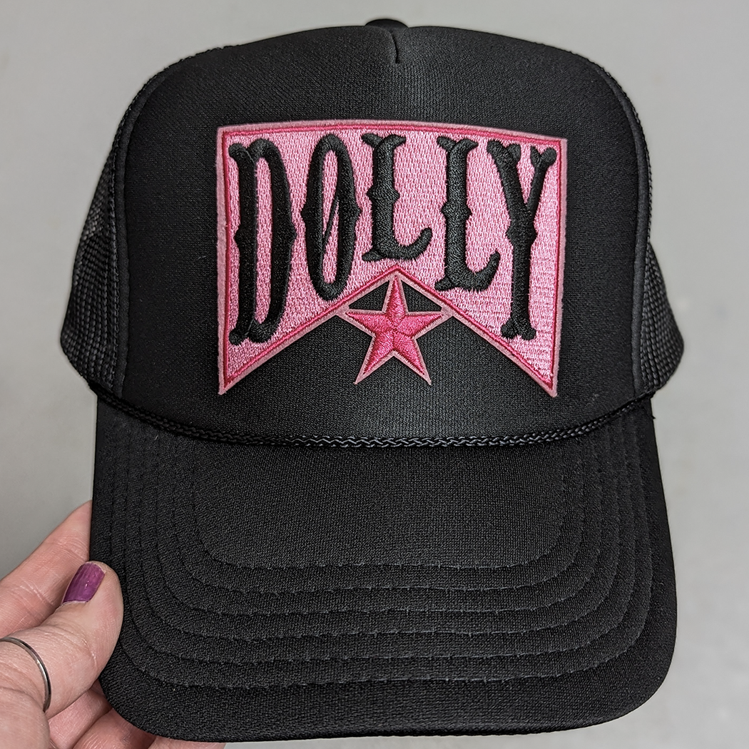 Dolly Black Trucker Cap