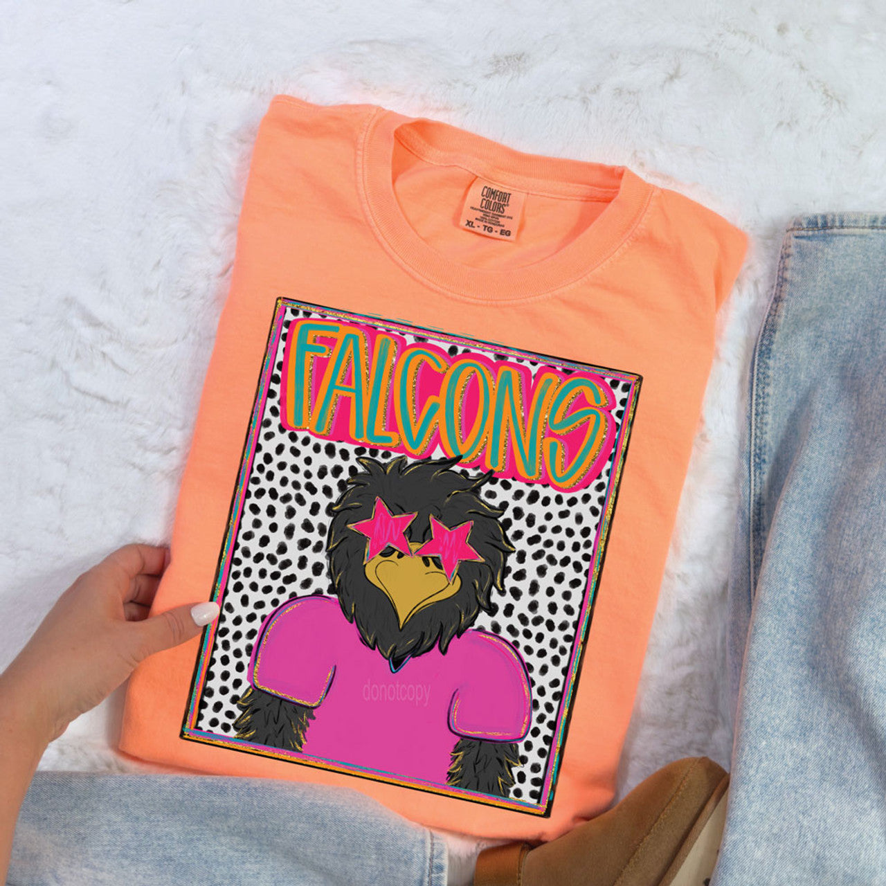 Falcons Colorful Mascot Tee