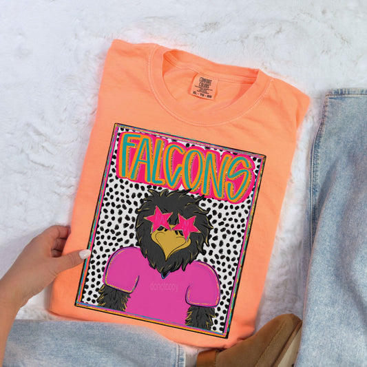 Falcons Colorful Mascot Tee