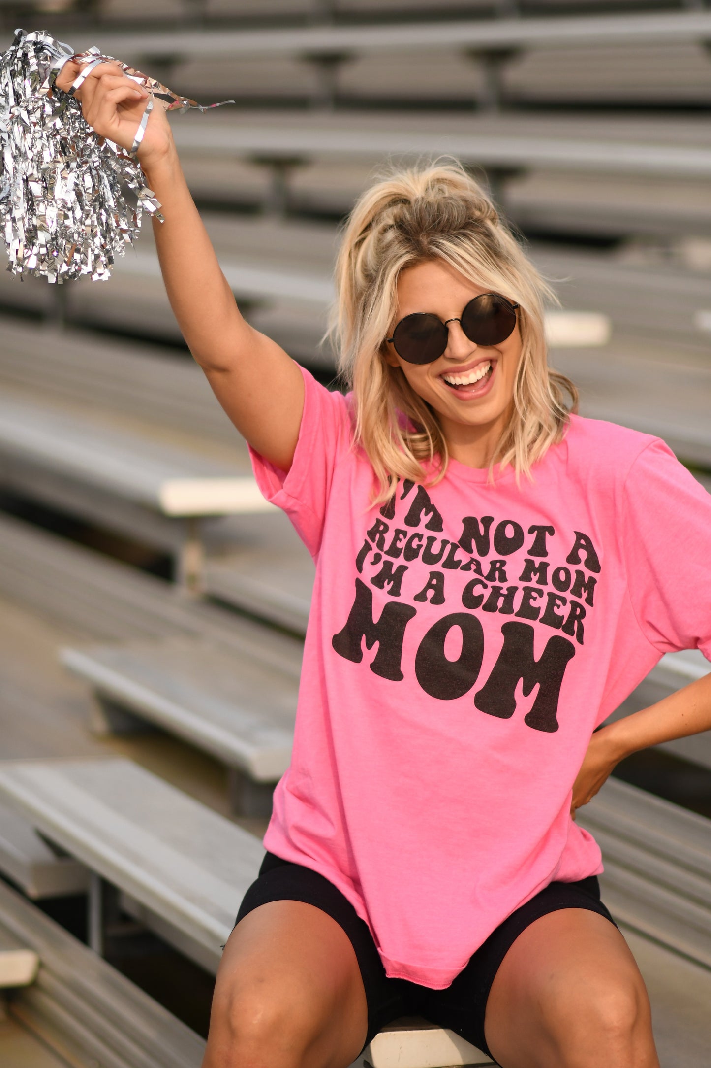 I’m Not A Regular Mom I’m A Cheer Mom Pick Your Color Tee