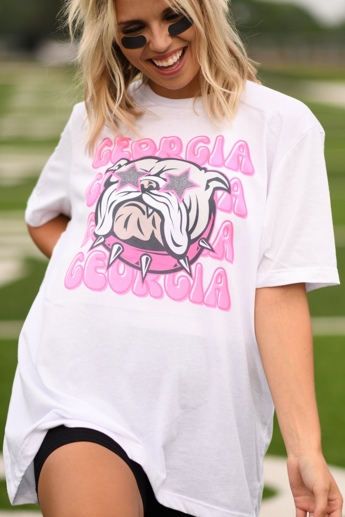 Georgia Pink Bulldog Tee