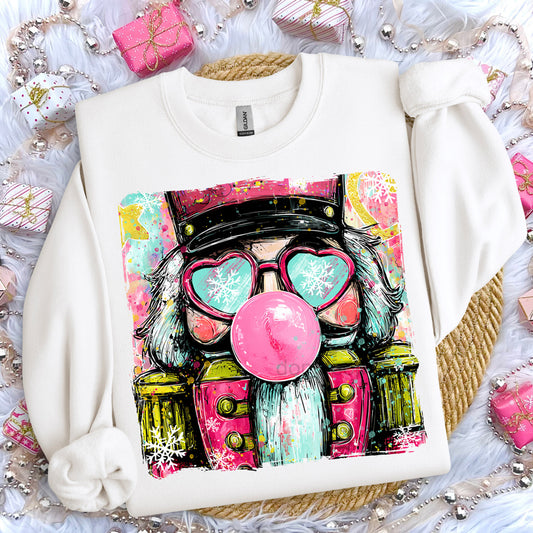 Preppy Nutcracker Bubblegum Sweatshirt