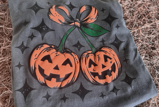 Puff Pumpkin Cherries Tshirt