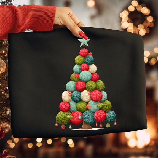Faux Yarn Christmas Tree Tee