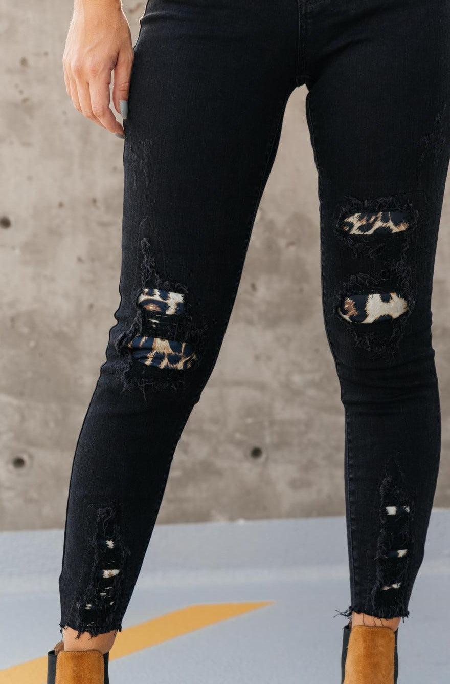 334 Boutique Into The Wild Distressed Skinny Jeans